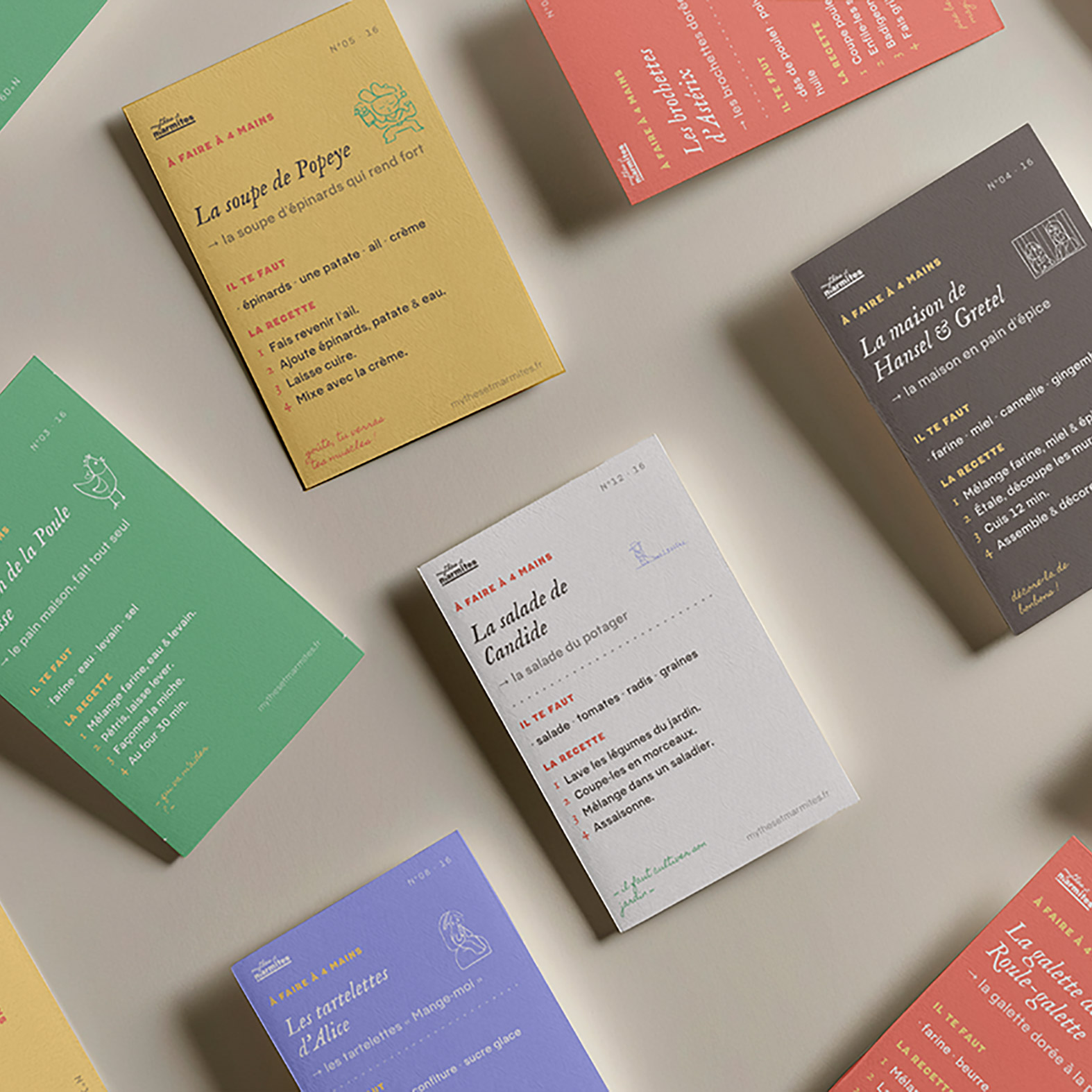 Le carnet de recettes-récits, ouvert